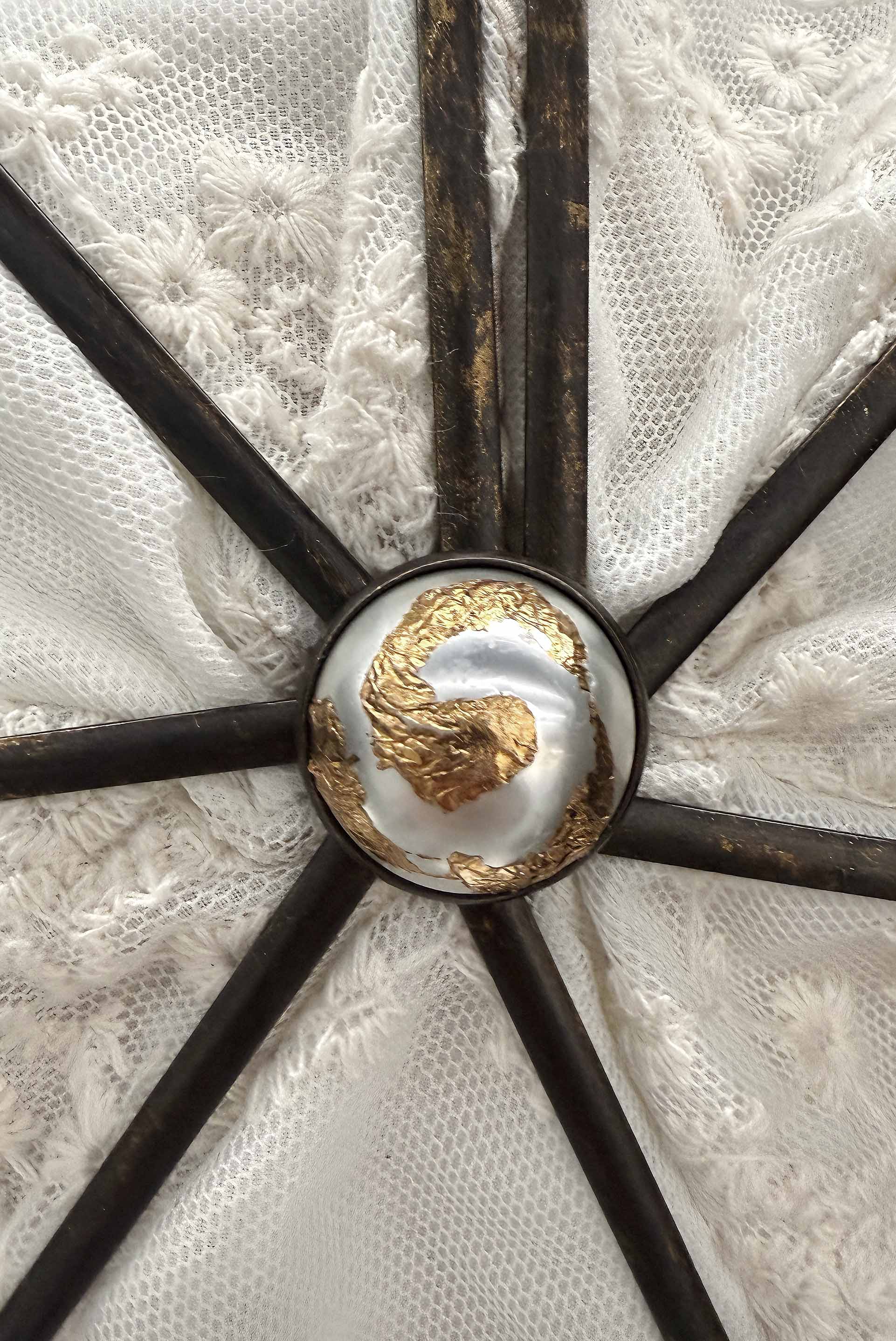 White Lace Umbrella Bag 3