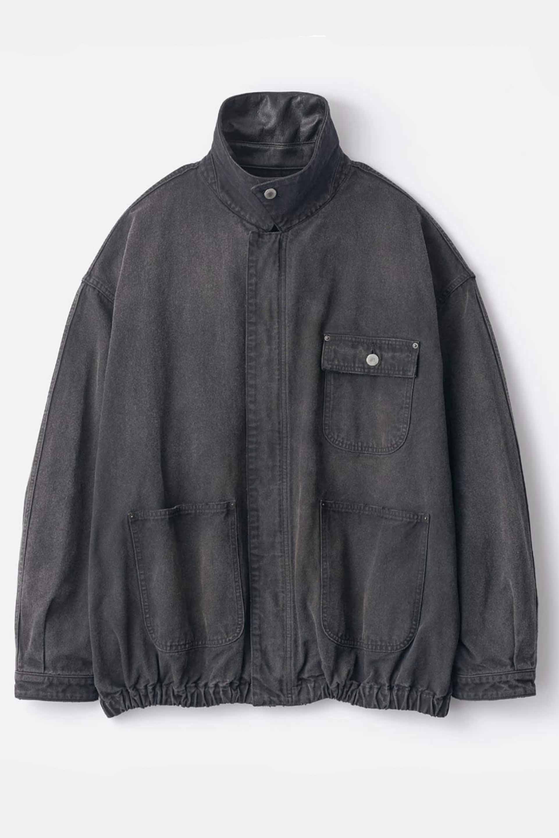 Sulfur Dyed Oxford Vintage Jacket Black 2